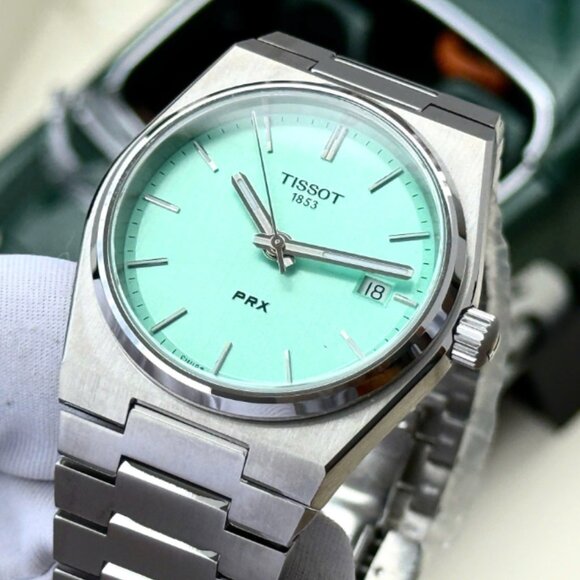 Tissot Ladies Light Green Dial 35mm Watch New - Picture 1 of 6